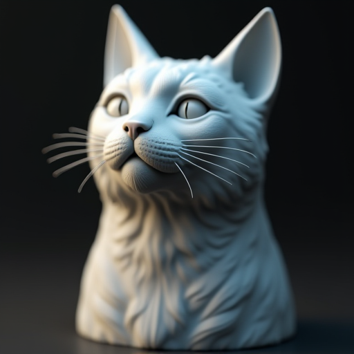 busto de gato impreso 3d busto de gato impreso 3d